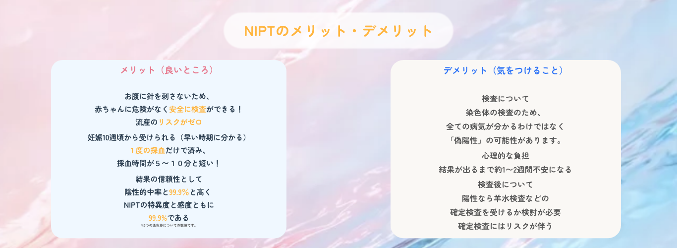 NIPTのメリット・デメリット